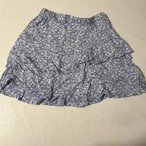 Japna light blue floral mini skirt